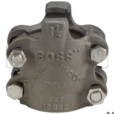 Dixon Boss 4-Bolt Clamp, 2-24/64 to 2-36/64 in Nominal, SS Band, Domestic RB24